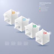 modern vector abstract hexagon chart infographic elements N2