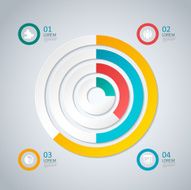 modern vector abstract pie chart infographic elements N6