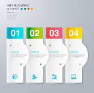 modern vector abstract step lable infographic elements N42