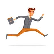 Flat people icons situations web infographic vector set Men lifestyle N32