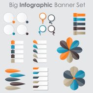 Big Set of Infographic Banner Templates for Your Business Vector N36