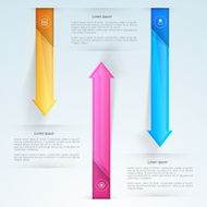 Infographics arrows for business