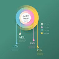 creative drop infographics design