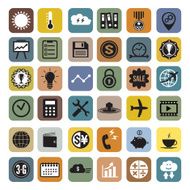 Business icons set vector format N3