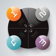 Infographics vector design template N369