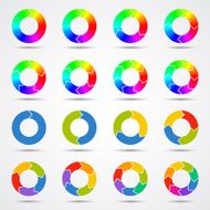 Circle arrows template for your business project N2