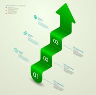 modern vector abstract 3d arrow infographic elements N4