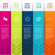 Vector colorful info graphics for your business presentations N367