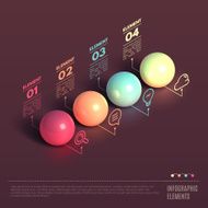Business Infographics ball concept N4
