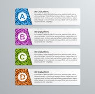 Abstract options paper infographics template