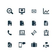 set of analytics research icons N6