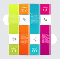 Vector colorful info graphics for your business presentations N368