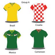 Soccer Football team players Group A