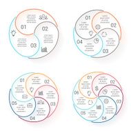 Circle line infographic Template for cycle diagram graph presentation and N23