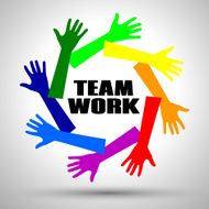Teamwork clip-art illustration N6