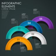 vector abstract arch infographic elements