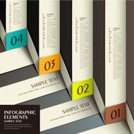 abstract 3d paper infographics N89