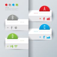 Infographics vector design template N371