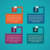 Abstract vector 4 steps infographic template N8