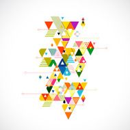 Abstract colorful and creative triangle background vector illustration N7