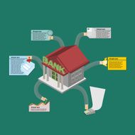 The Bank&#039;s work Infographics banking N2