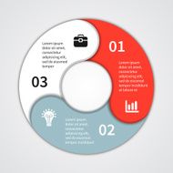 Modern vector info graphic for business project N271