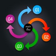 Infinity concept modern design template