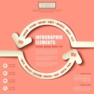 vector abstract 3d paper infographics N80