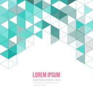 Abstract polygonal triangles poster N27