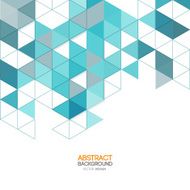 Abstract polygonal triangles poster N28