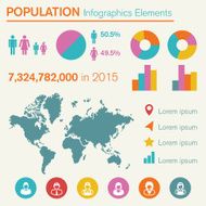 population infographics elements N2