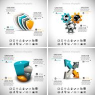 4 in 1 Business Infographics N25