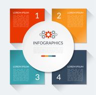 Modern business infographics circle N3