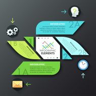 Flat infographic design N19