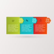 Vector colorful info graphics for your business presentations N375