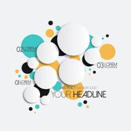 Abstract Circles with drop shadows