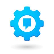 Gear icon with a tooltip