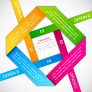 Background with Multicolor Strip for Options N7