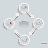 4 White Rings Arrows Cycle