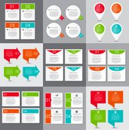 Big Set of Infographic Banner Templates for Your Business Vector N37