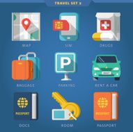 Travel icon set 2