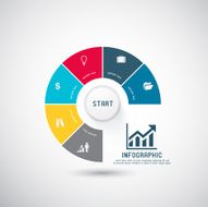 Business infographics template Vector illustration N19