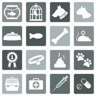 Vector Set of Pets Icons N13