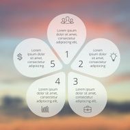 Circle line infographic Template for cycle diagram graph presentation and N24