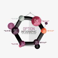 Minimal Line Design Office Web Infographics N82