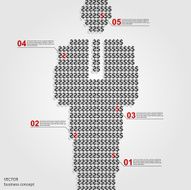 Infographics US Dollar sign design template
