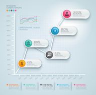 3d infographics diagram business