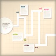 abstract flow chart infographics N36