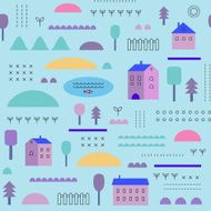 Eco structure Seamless pattern in vector