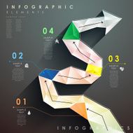 flat style abstract flow chart infographics